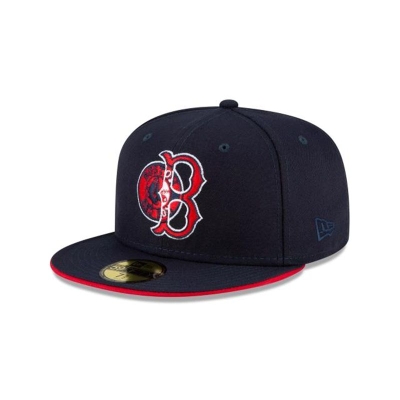 Sapca New Era Boston Red Sox MLB Double Logo 59FIFTY Fitted - Albastri